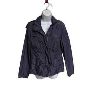 ADD Lightweight Full Zip Raincoat In Purple Size 8